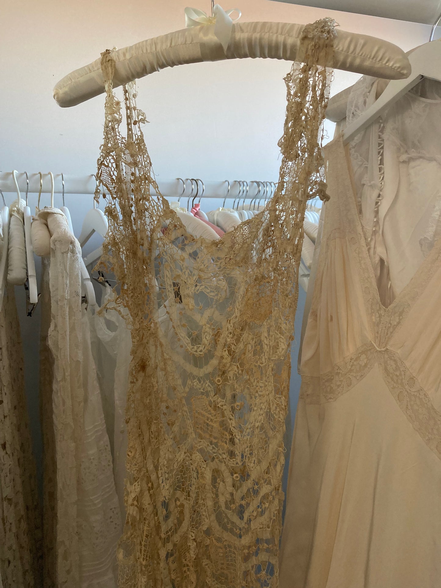 Tape lace gown