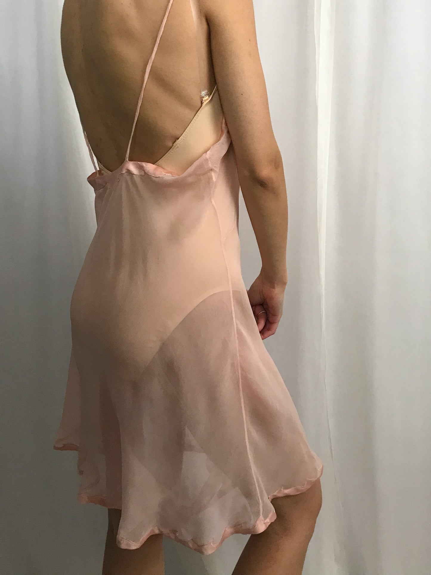 1930s Silk Chiffon Embroidered Teddy