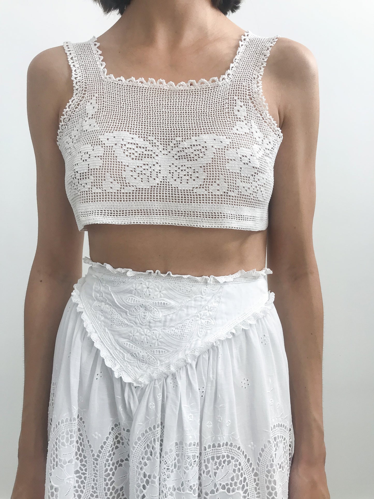 Antique Butterfly Crochet Lace Bralet
