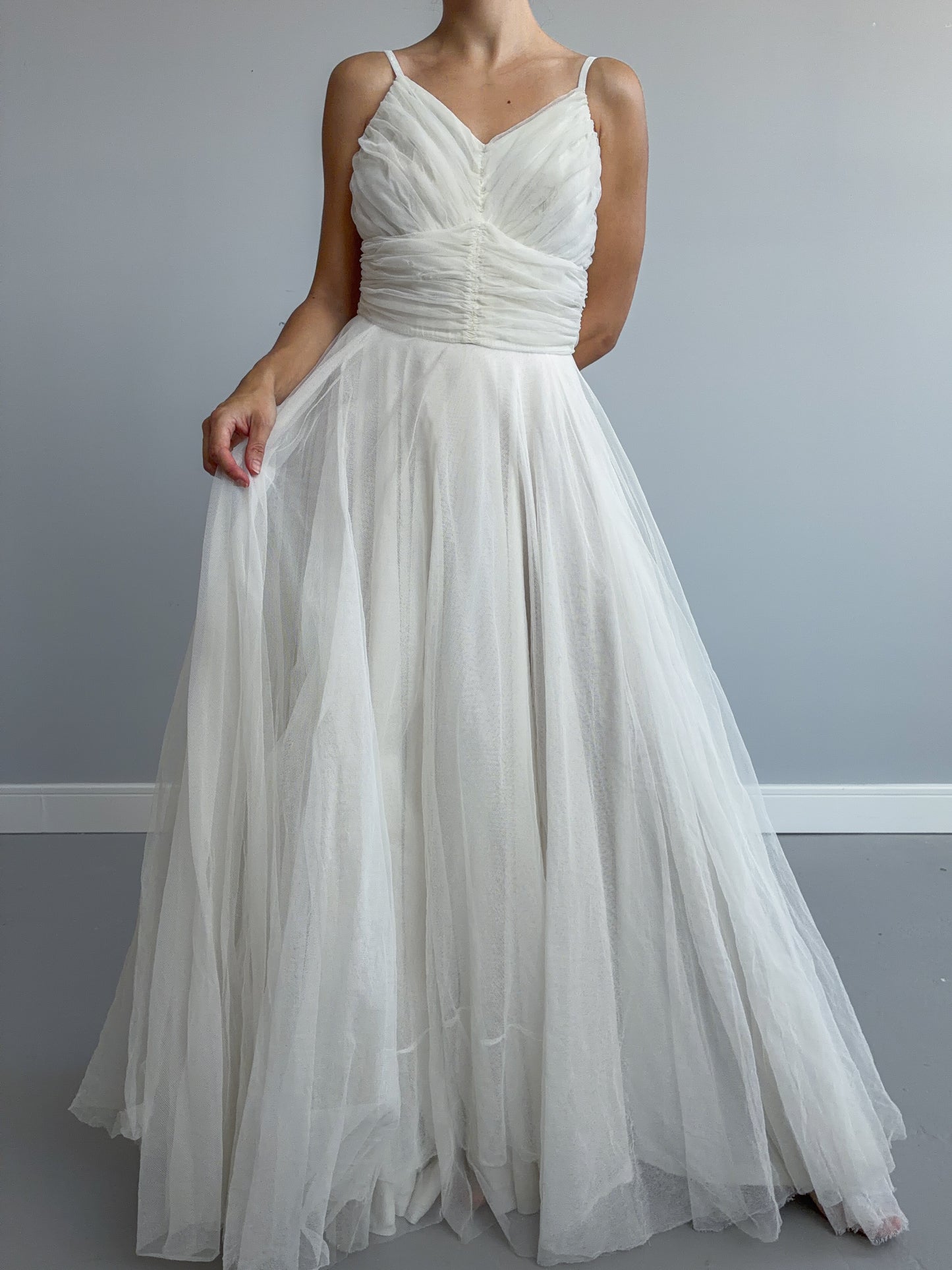 1940s Net Tulle Dress