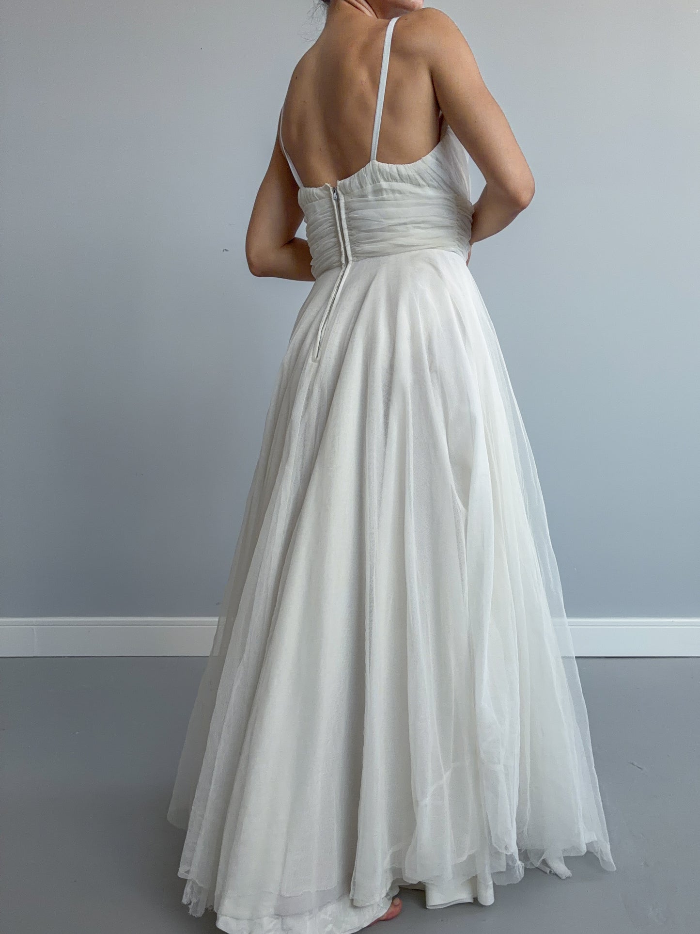 1940s Net Tulle Dress