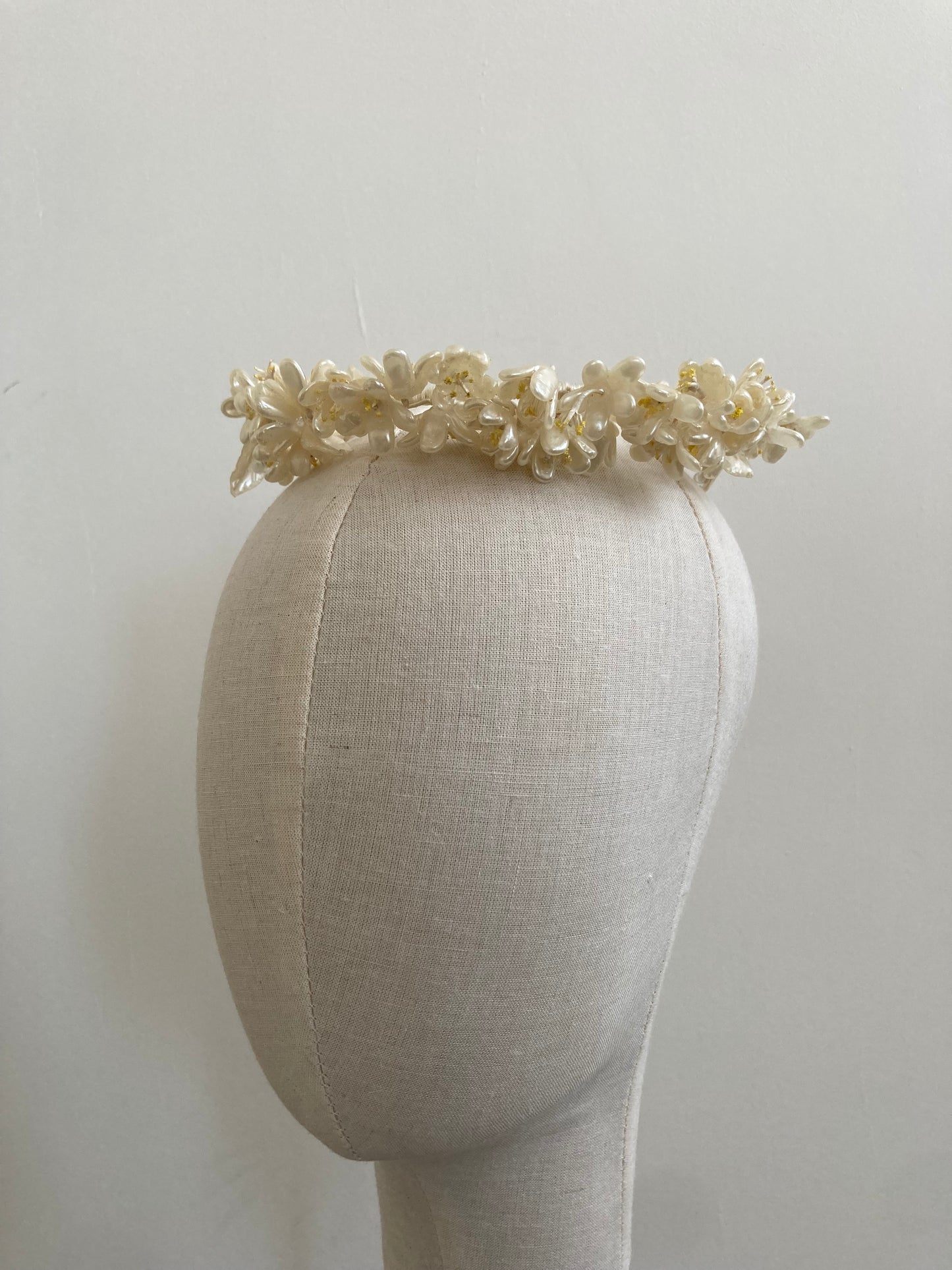 1930s Wax Flower Tiara in Orange Blossom