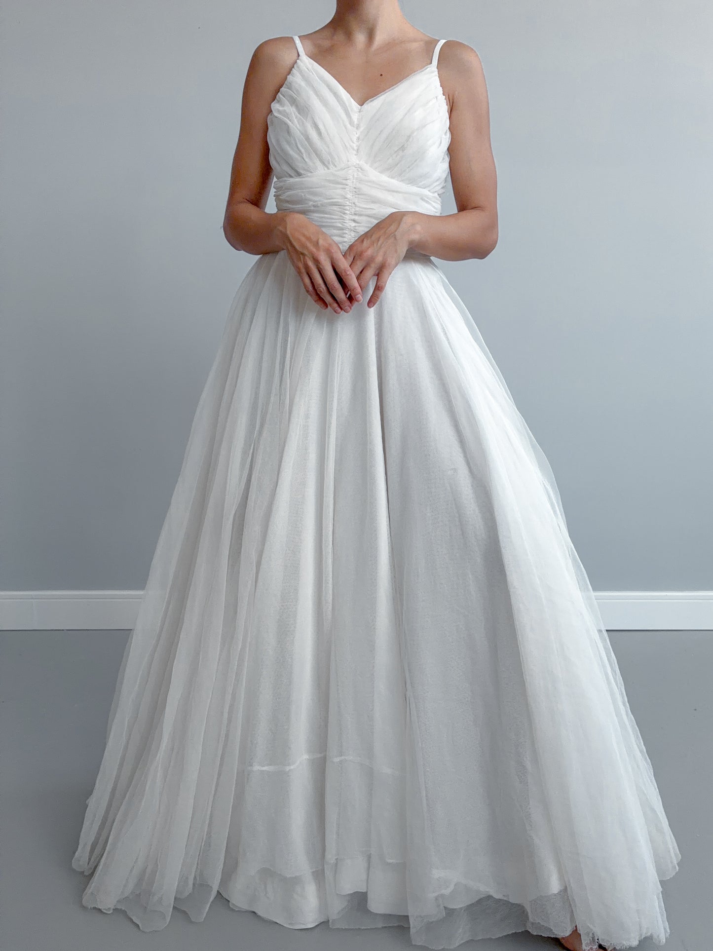 1940s Net Tulle Dress