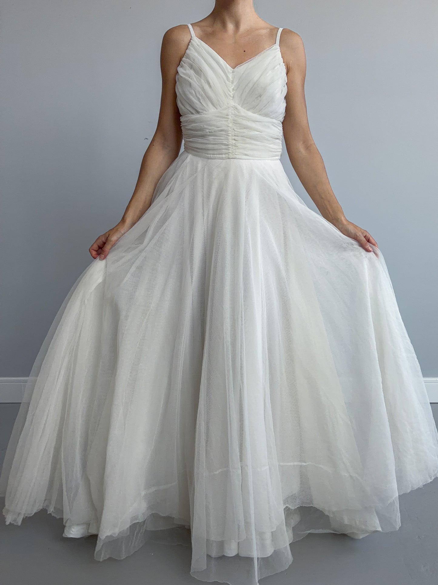1940s Net Tulle Dress