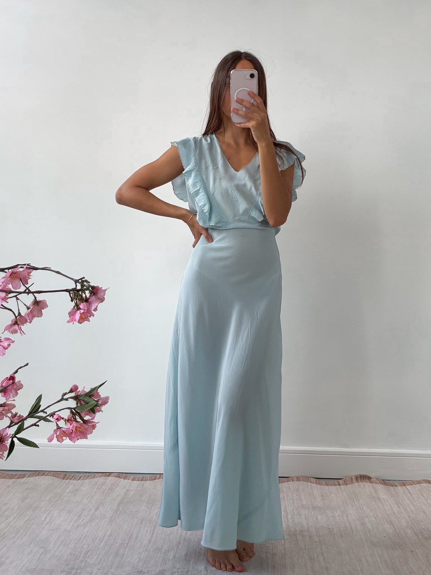 1930s Powder Blue Nightdress