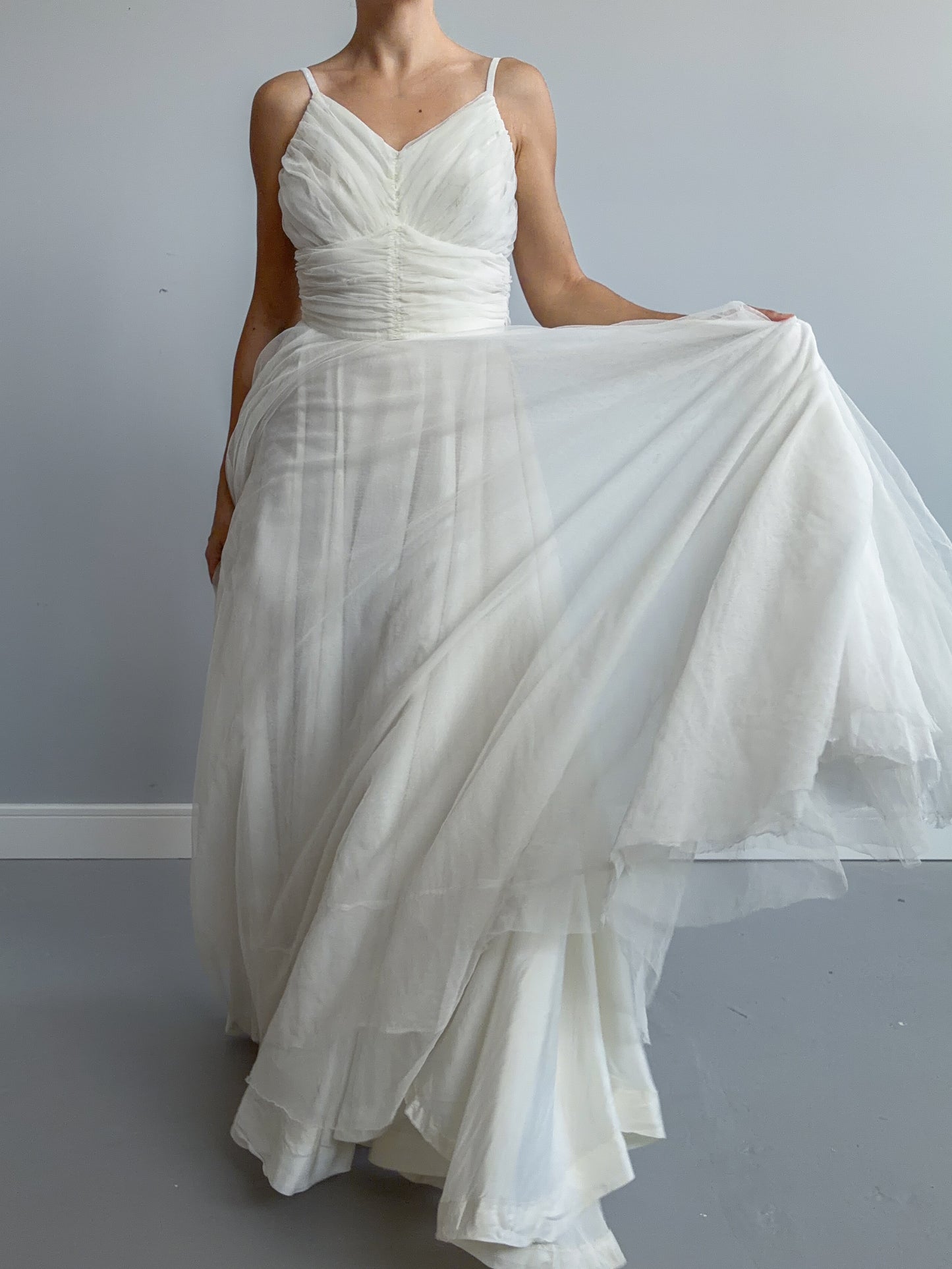 1940s Net Tulle Dress
