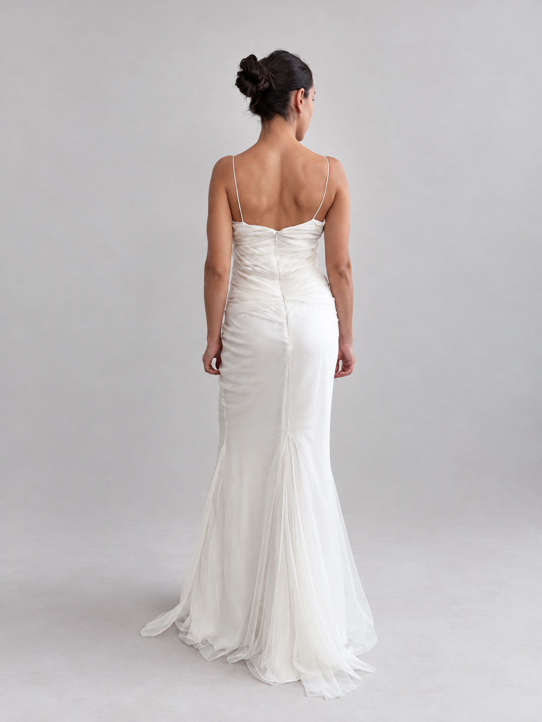 Archival Designer Vera Wang Gathered Mermaid Dress S