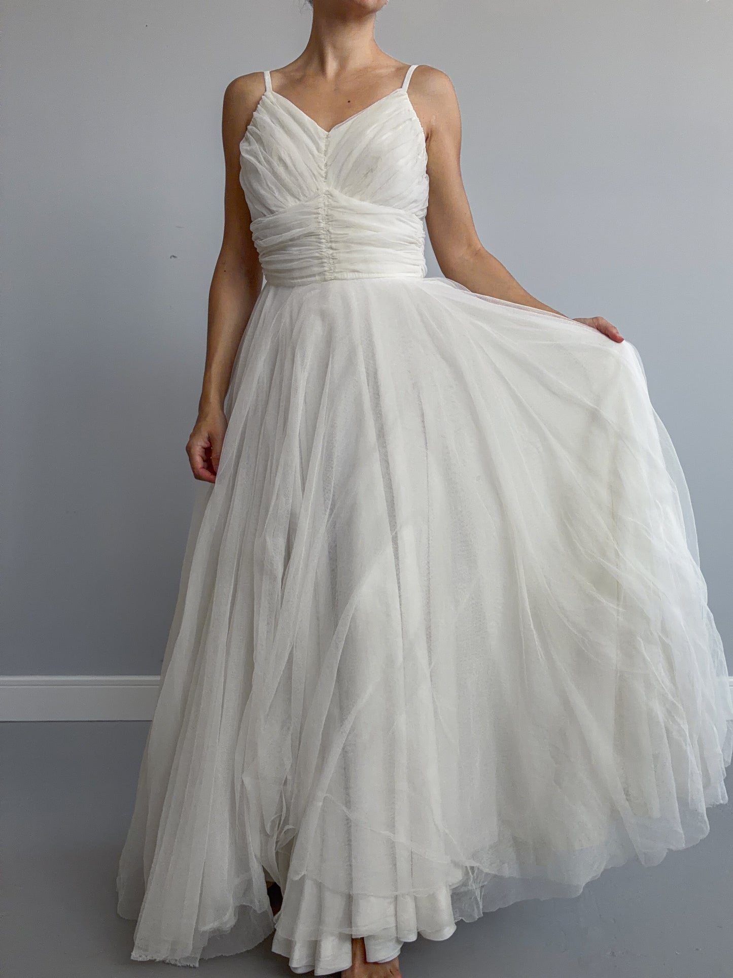 1940s Net Tulle Dress