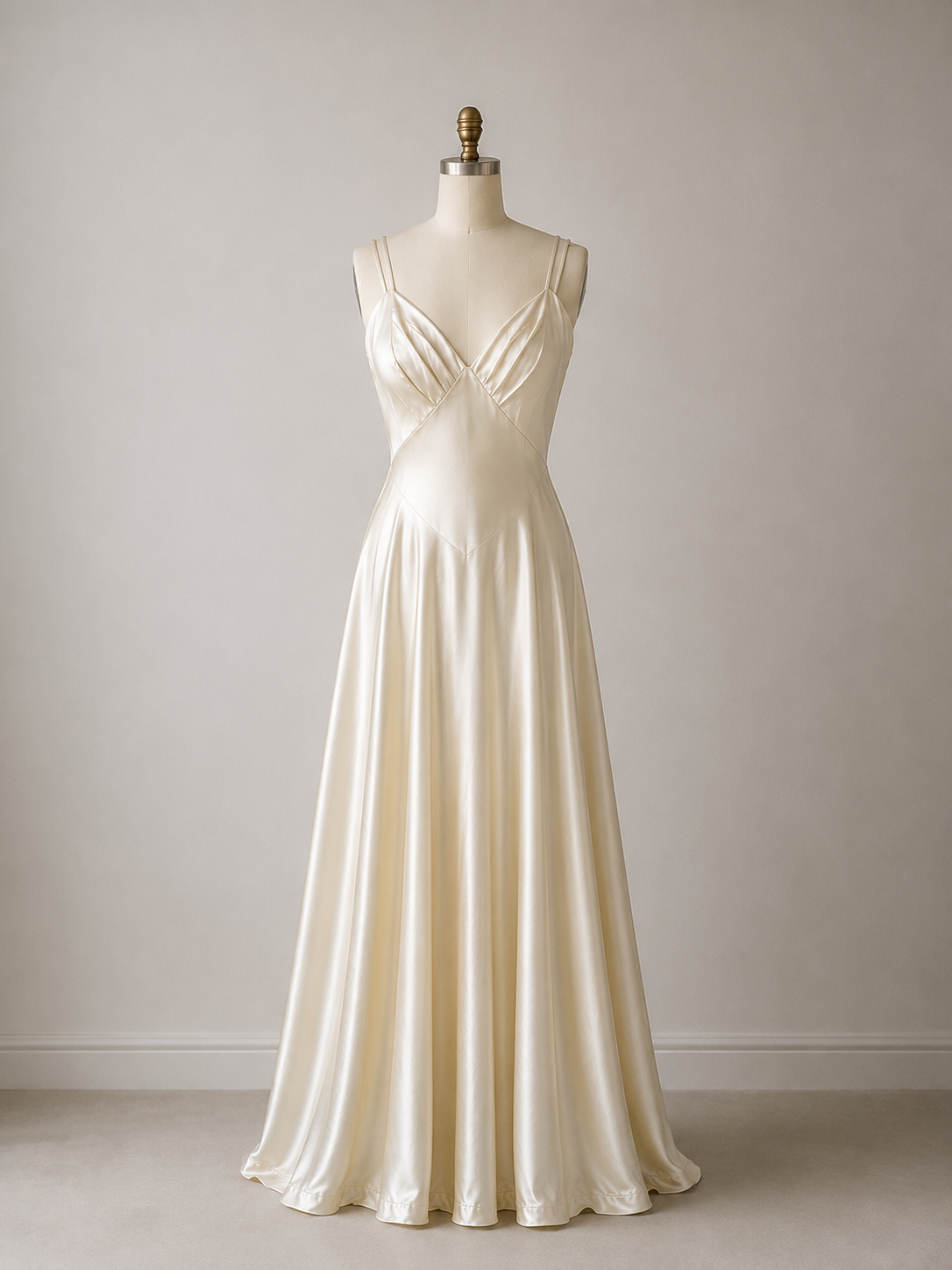 40s Satin Dress Beading Made To Order