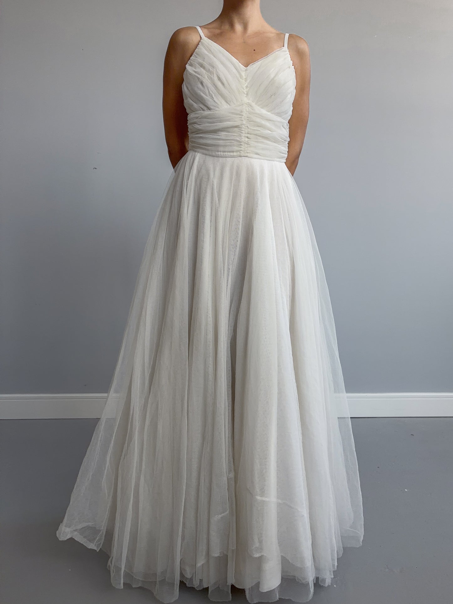 1940s Net Tulle Dress