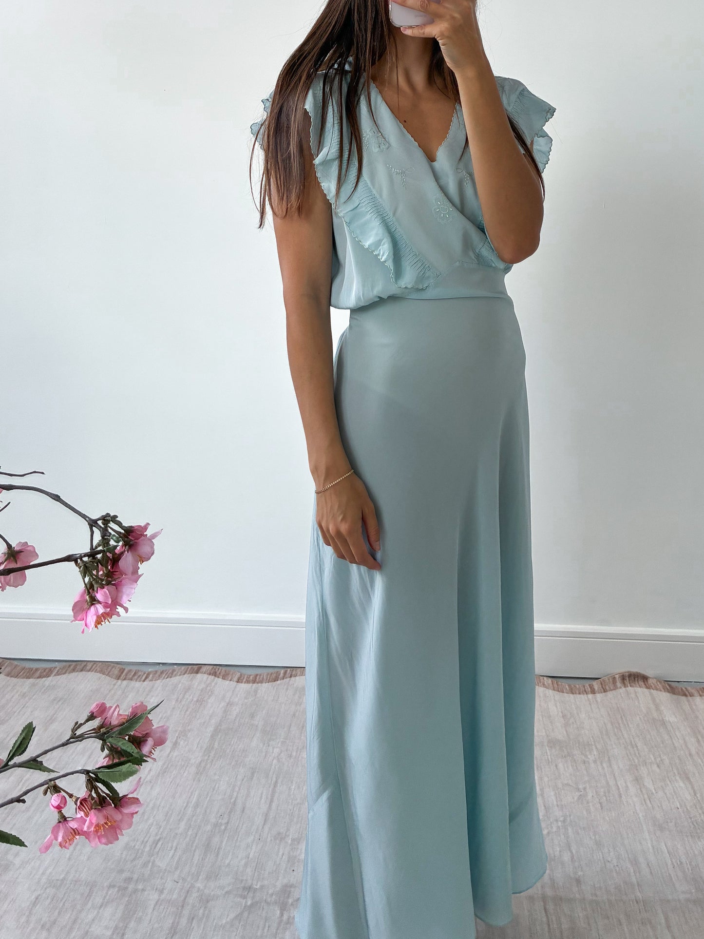 1930s Powder Blue Nightdress