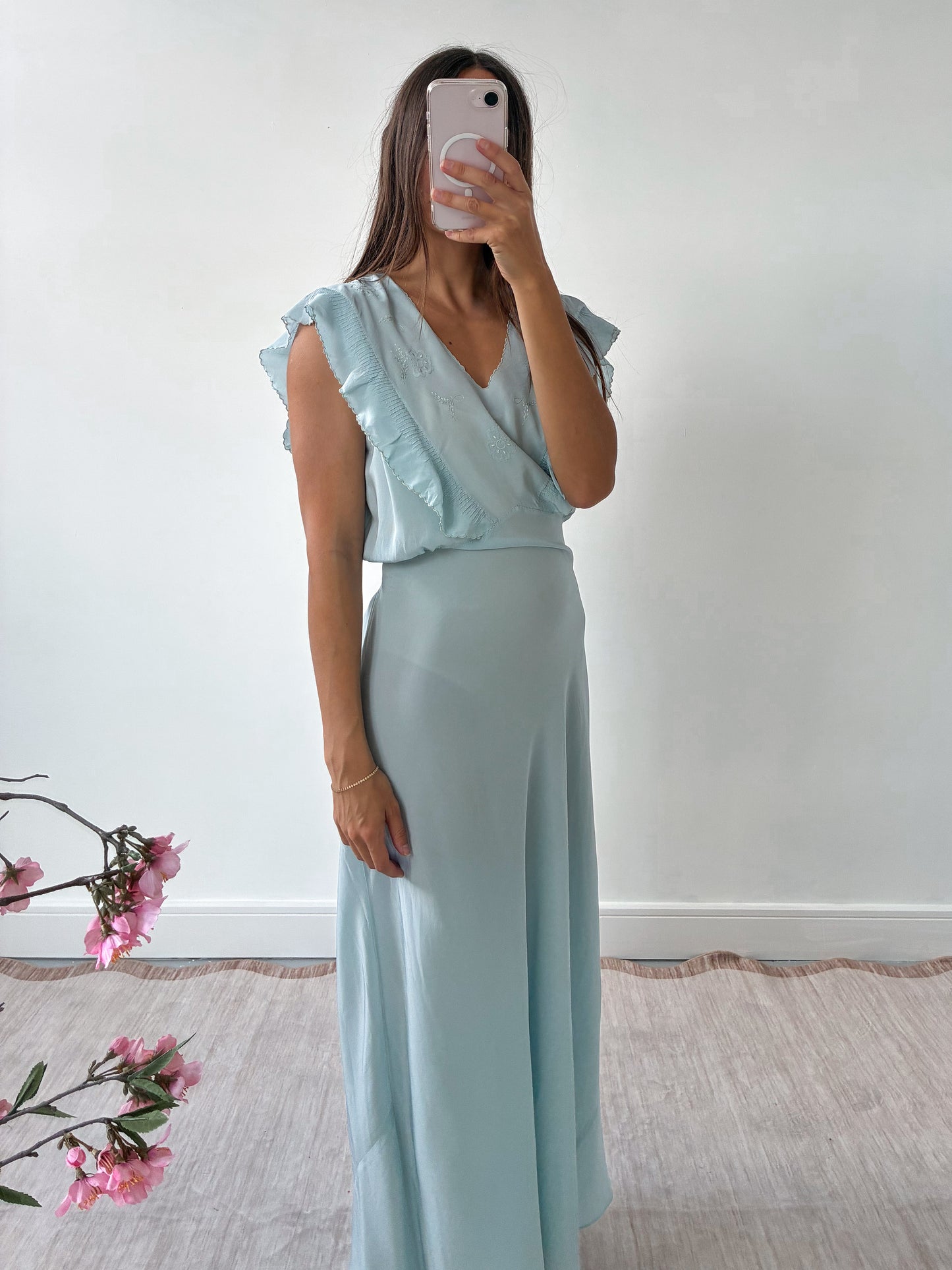 1930s Powder Blue Nightdress