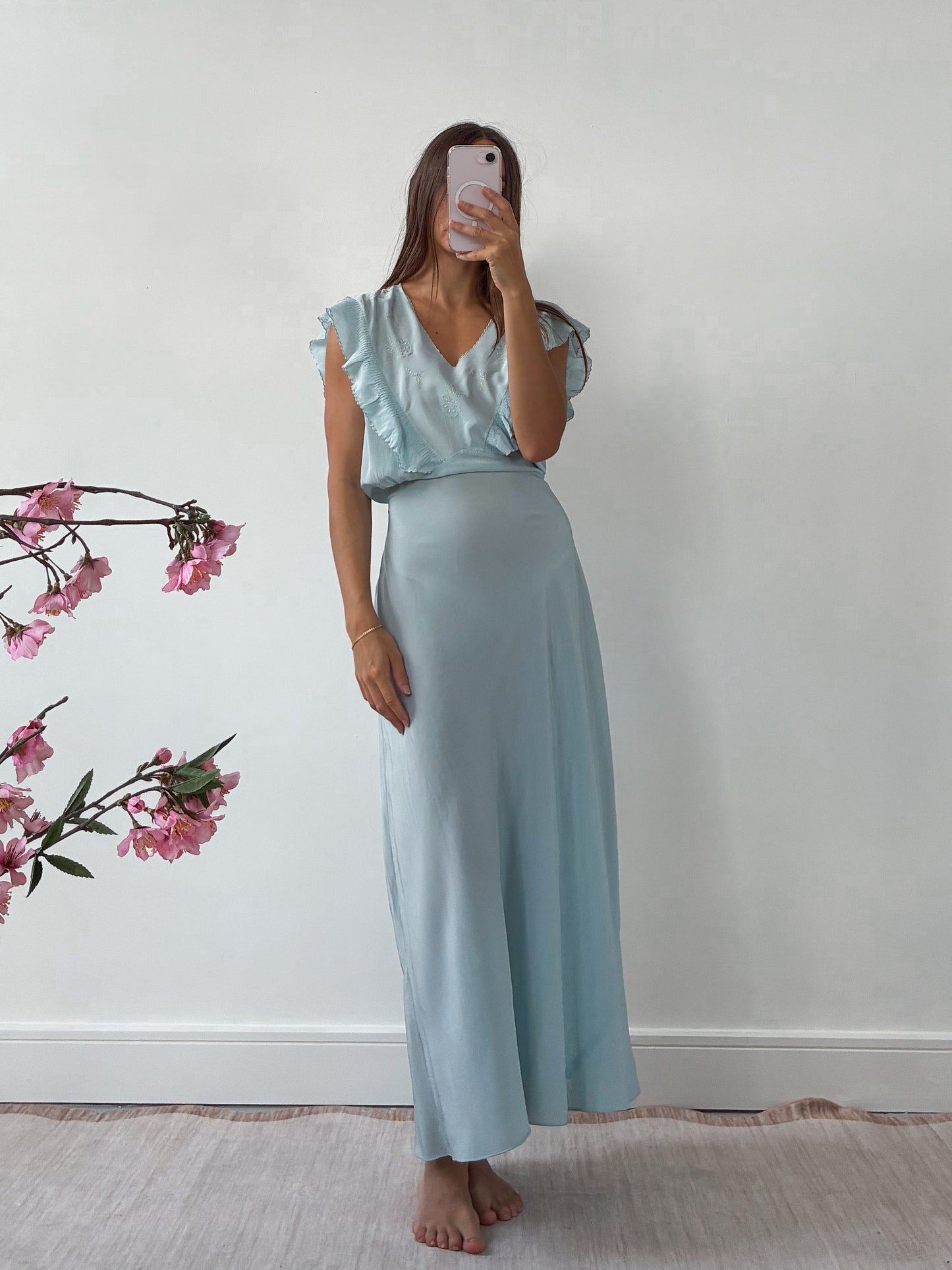 1930s Powder Blue Nightdress