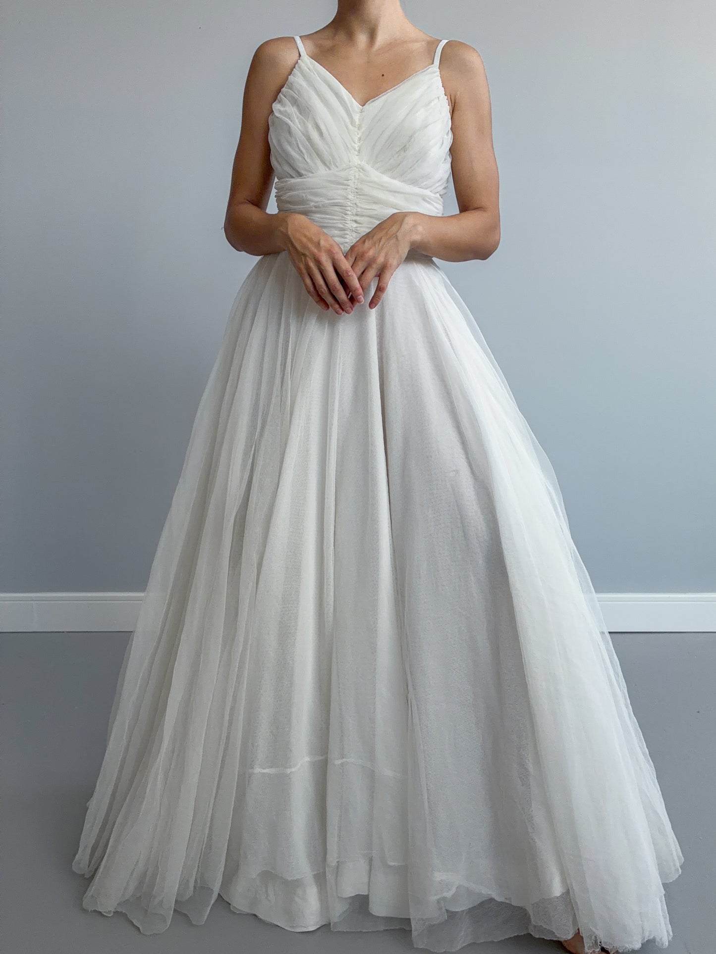 1940s Net Tulle Dress