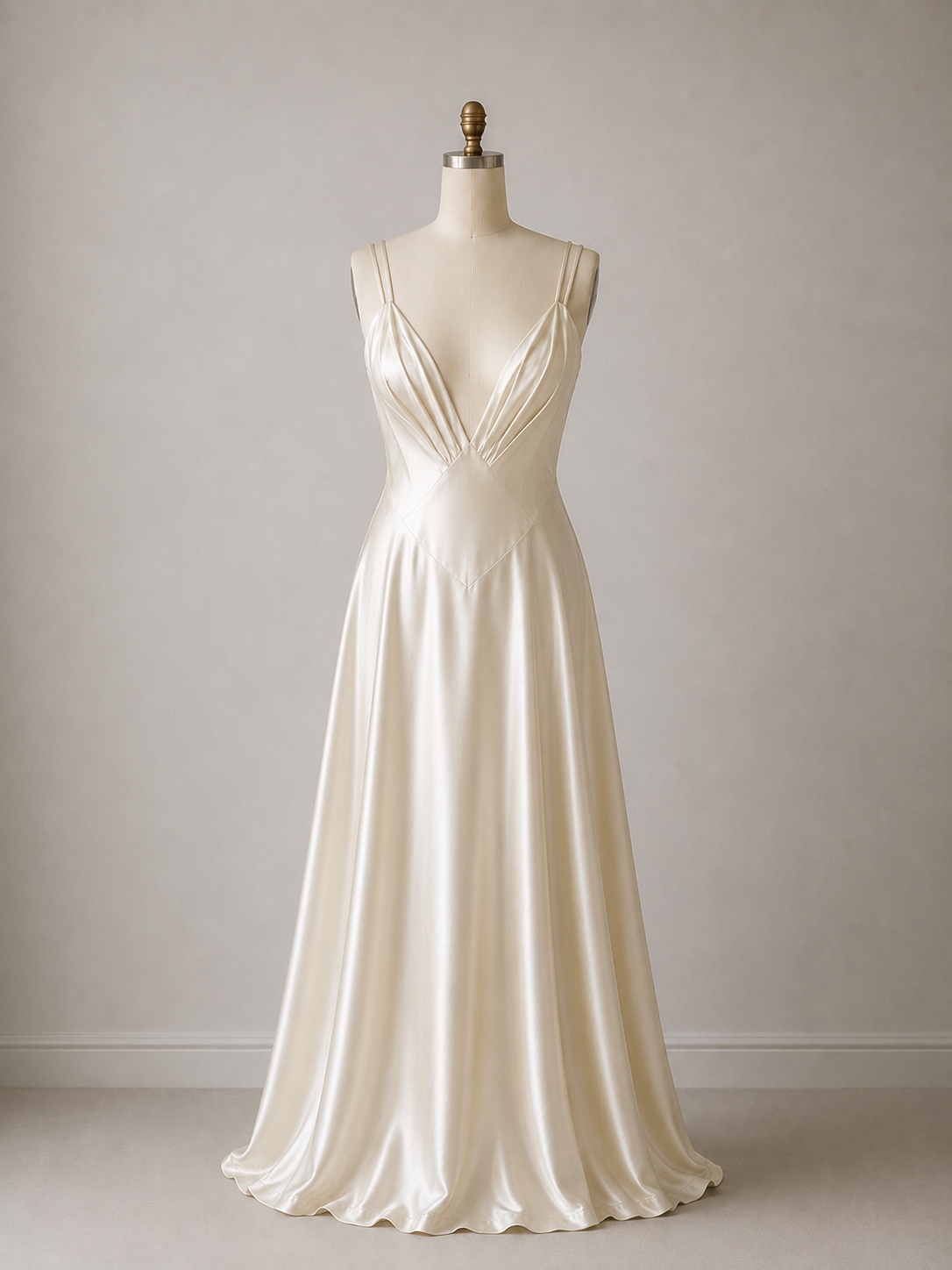 40s Satin Dress Beading Made To Order