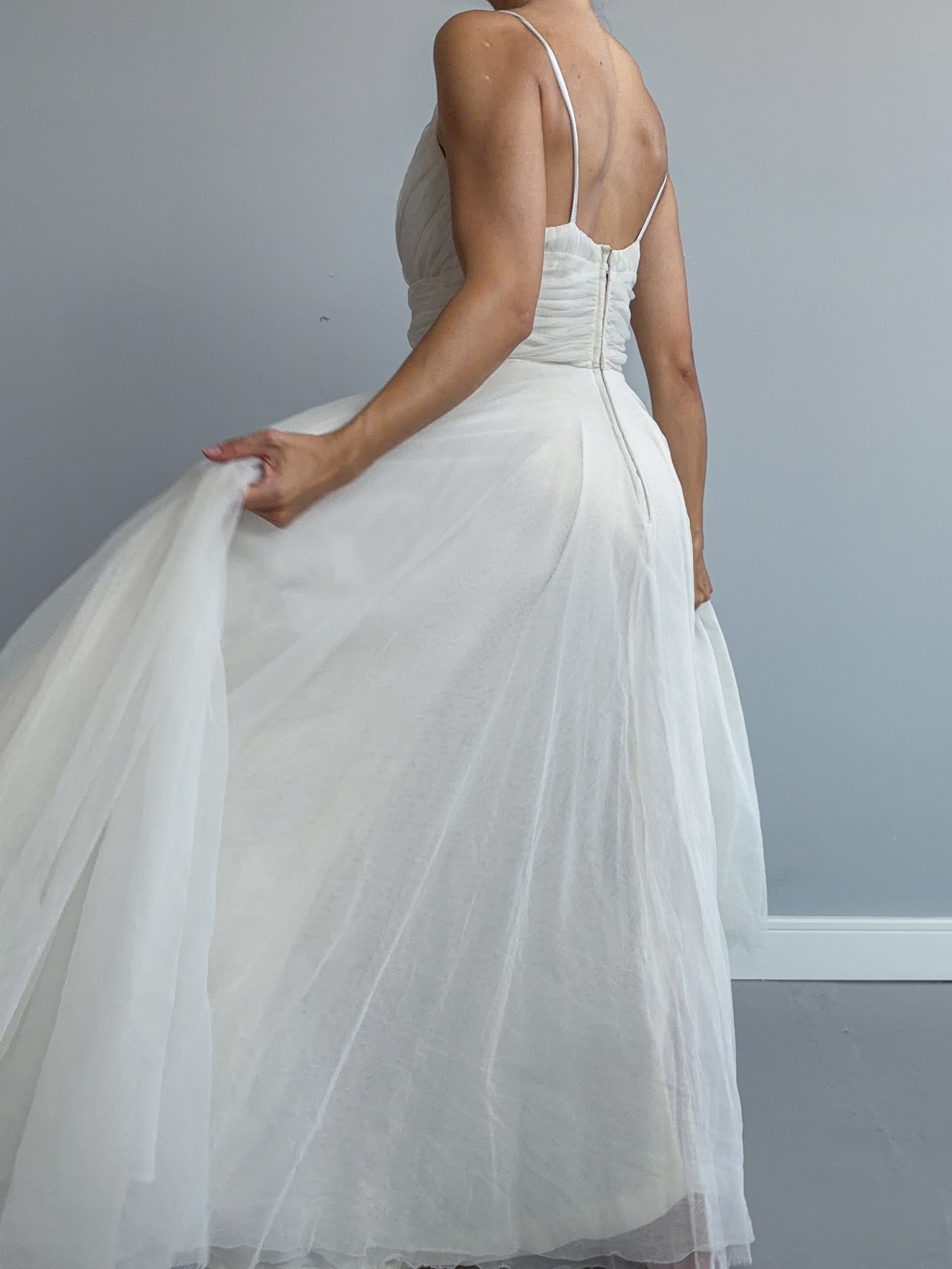 1940s Net Tulle Dress