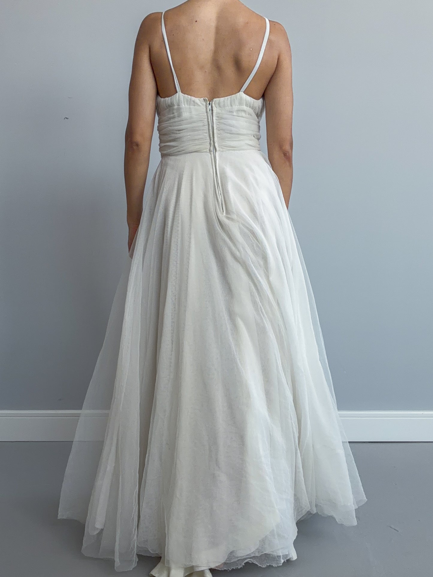 1940s Net Tulle Dress