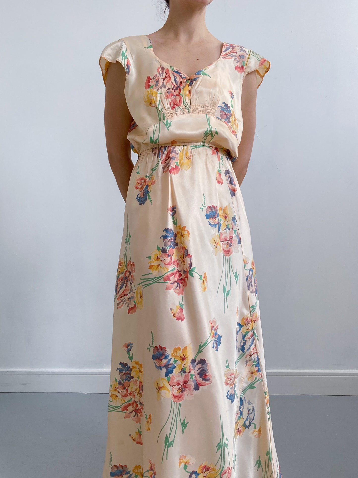 1940s Floral Two Piece Set