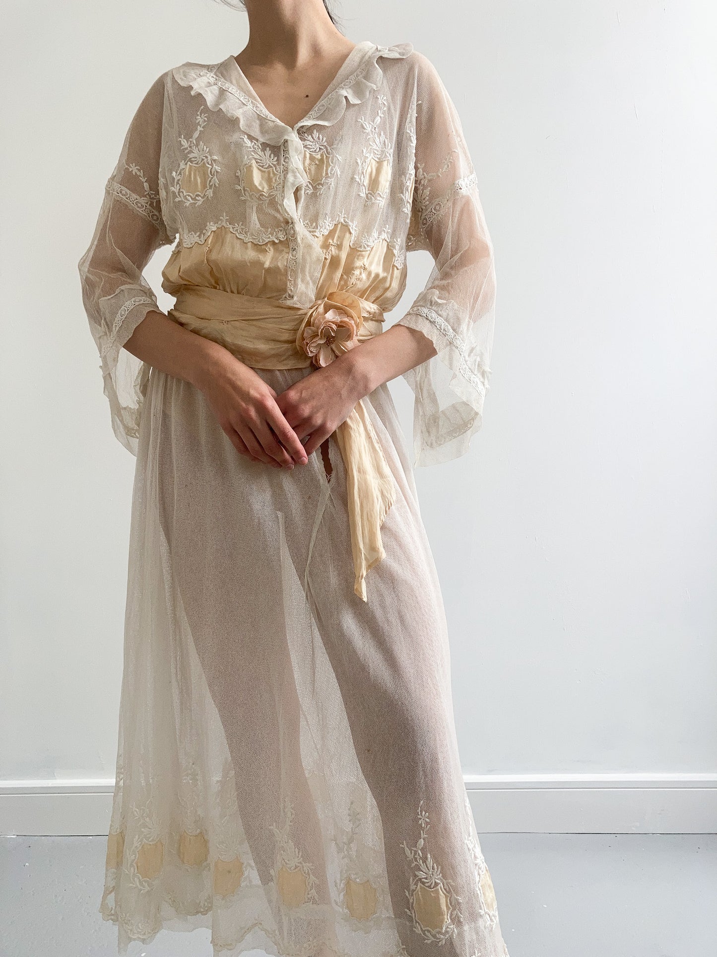 Regency Silk and Net Wedding Gown