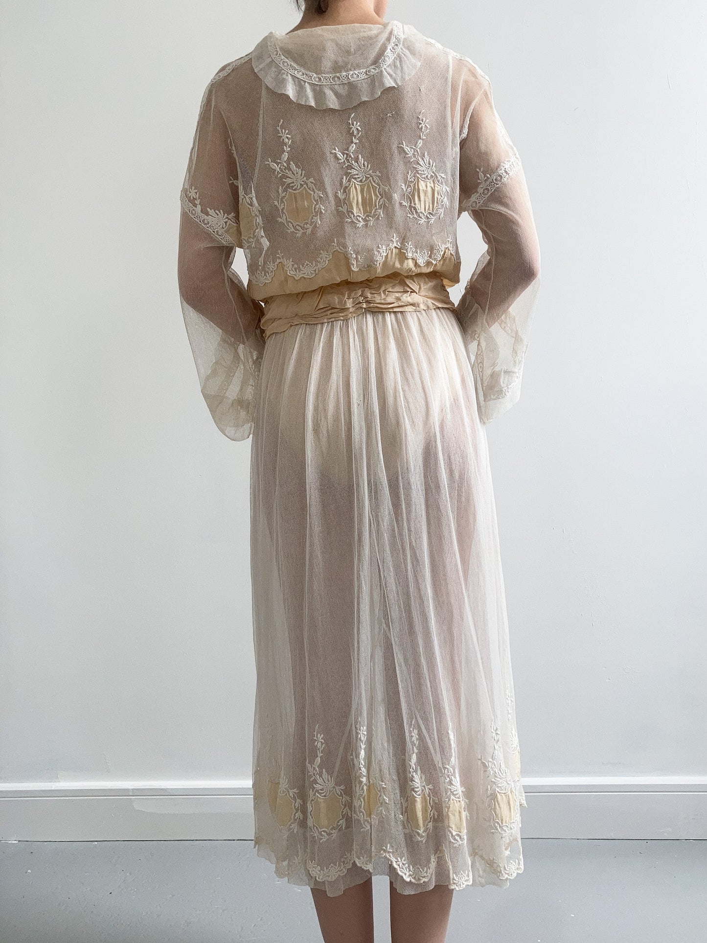 Regency Silk and Net Wedding Gown