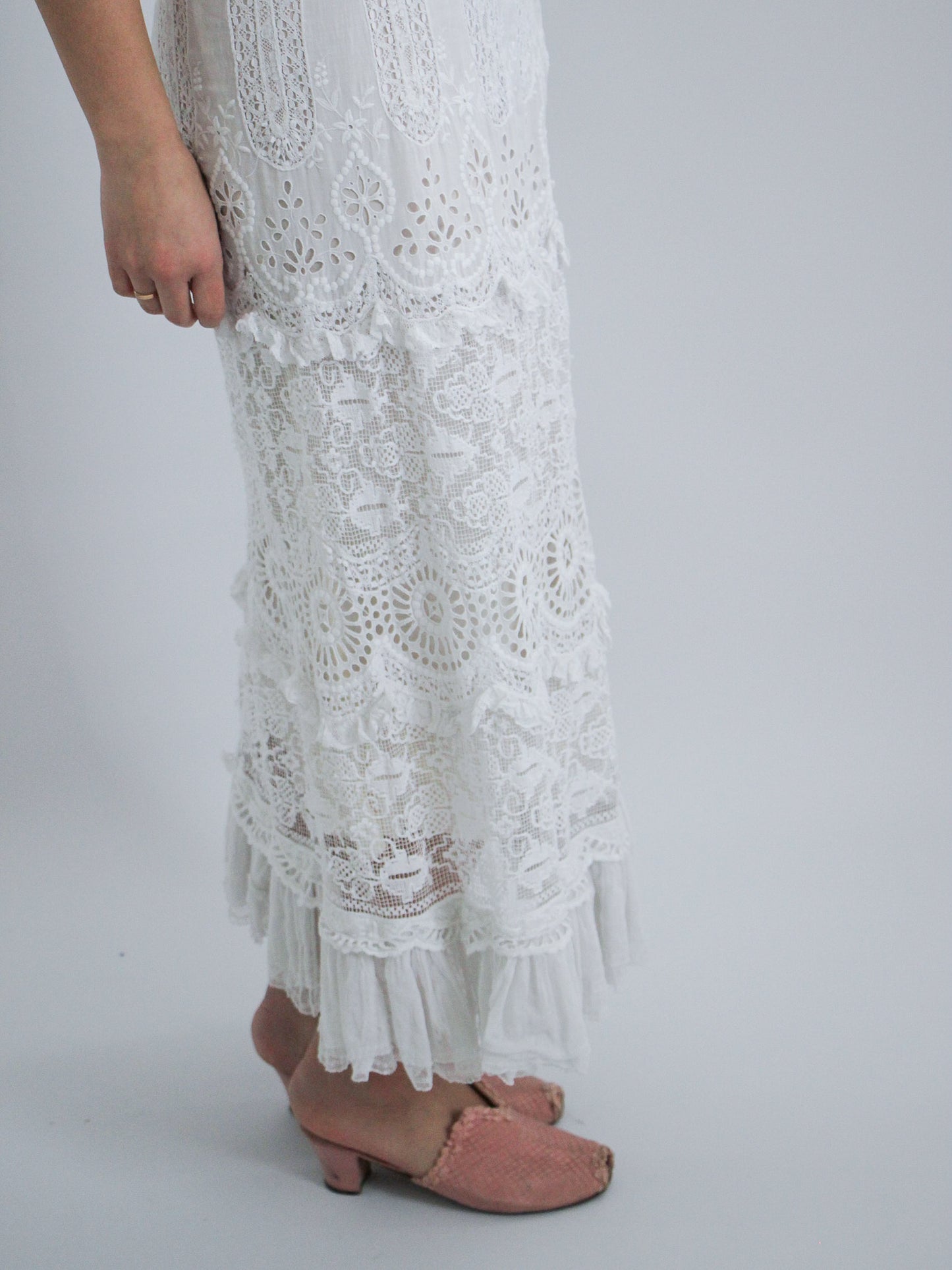 Edwardian Cotton Wedding Dress