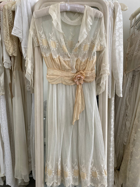 Regency Silk and Net Wedding Gown