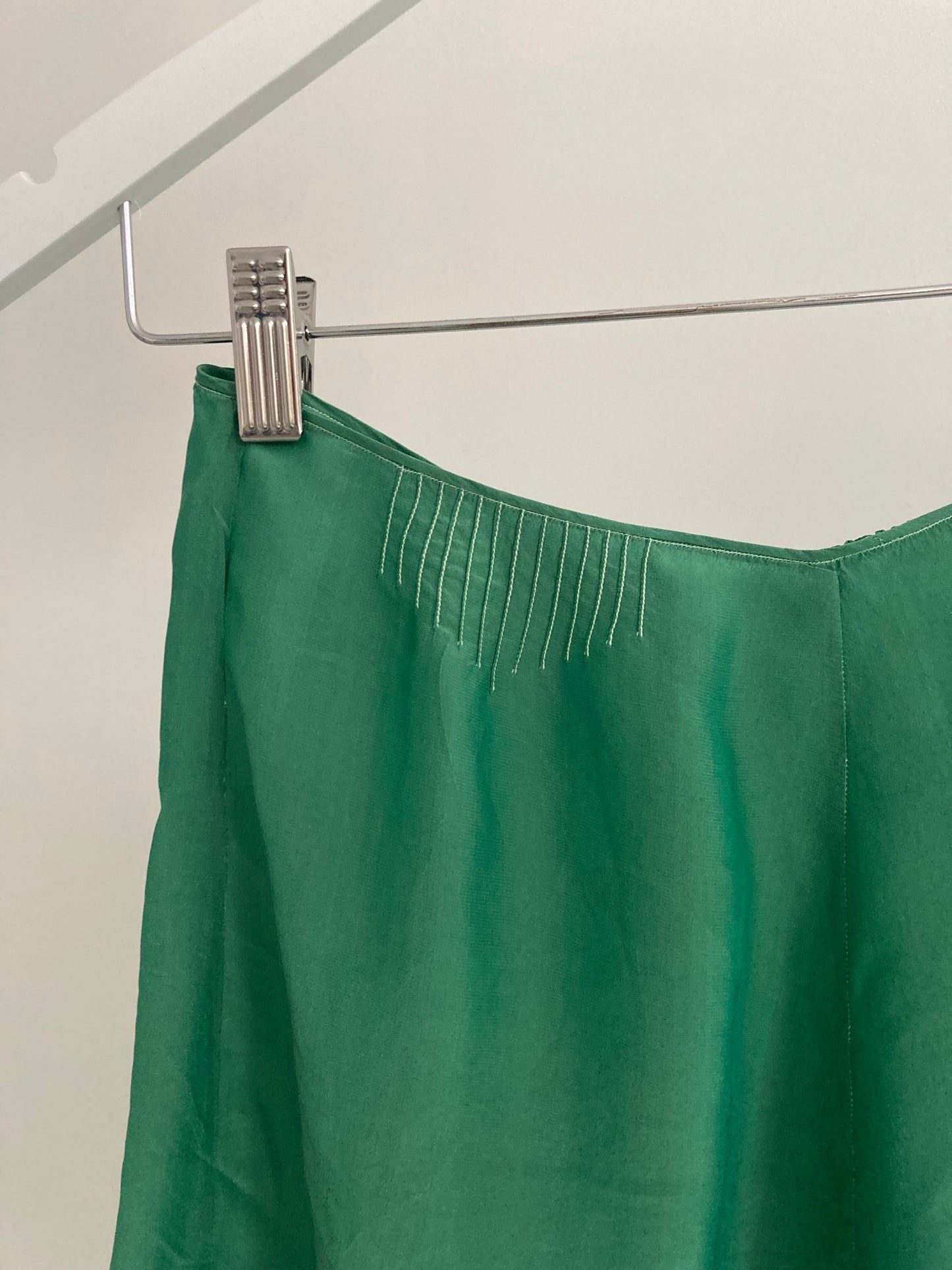 1930s Hand Dyed Silk Knickers - Dark Green