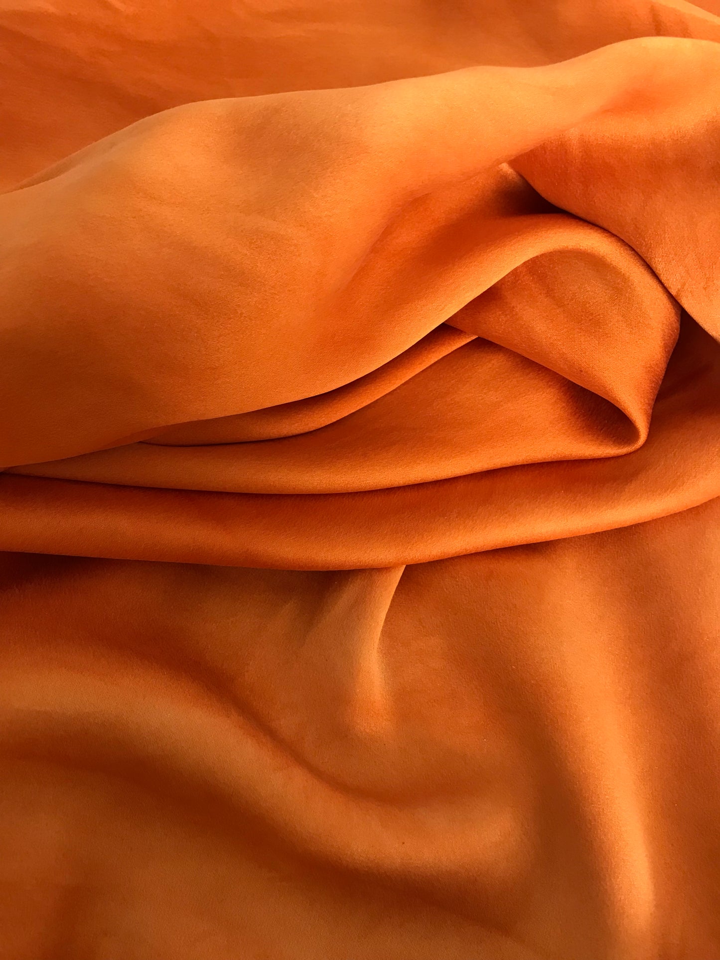 Vintage Dyed Silk Slip - Burnt Orange