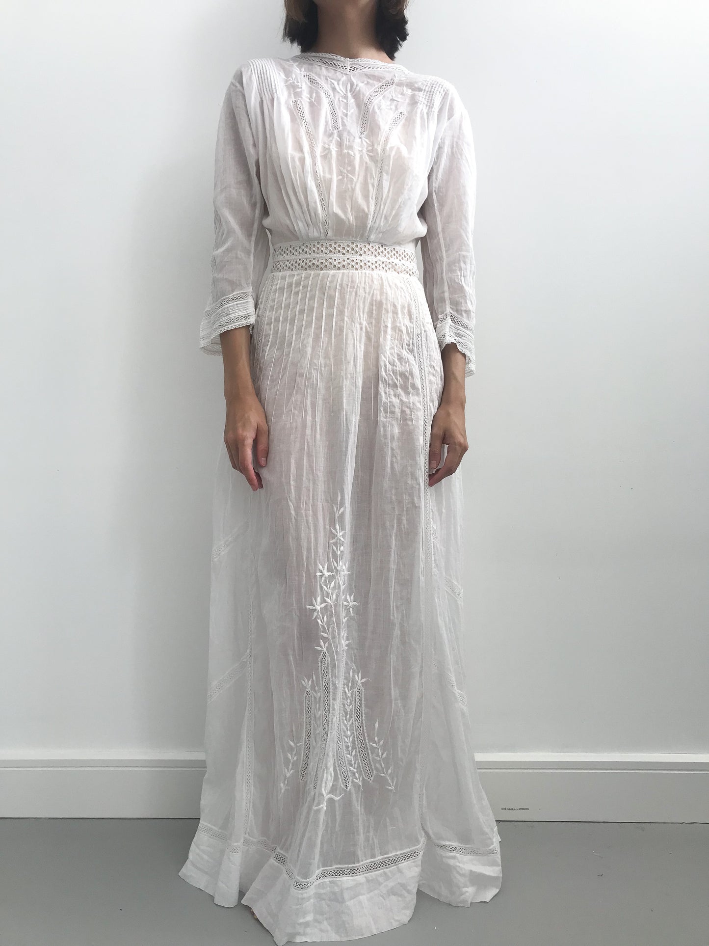 Antique Floral Cotton Lawn Dress Adored Closet Antique Floral Cotton Lawn Dress Adored Closet