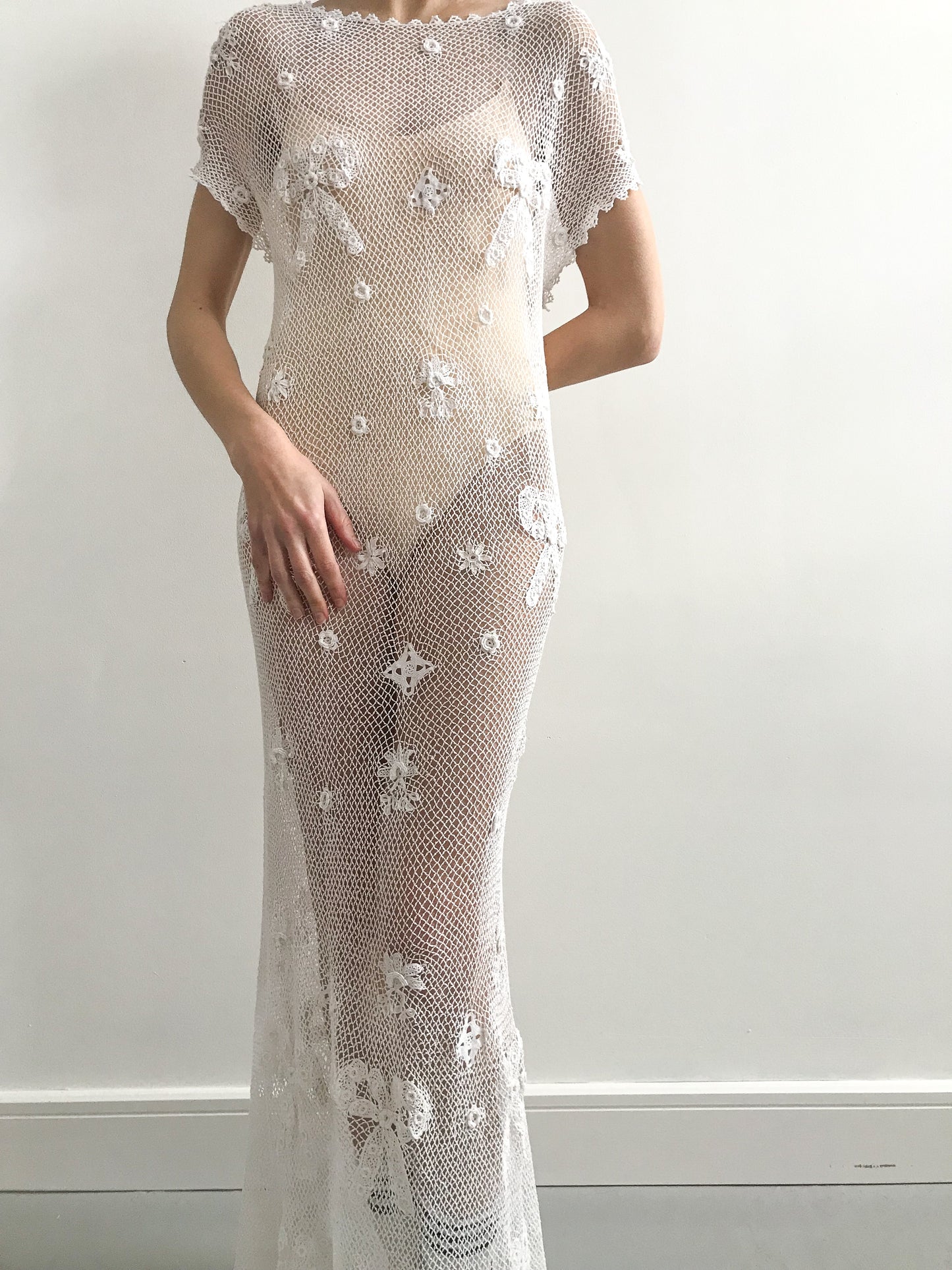 Edwardian Irish Lace Wedding Dress