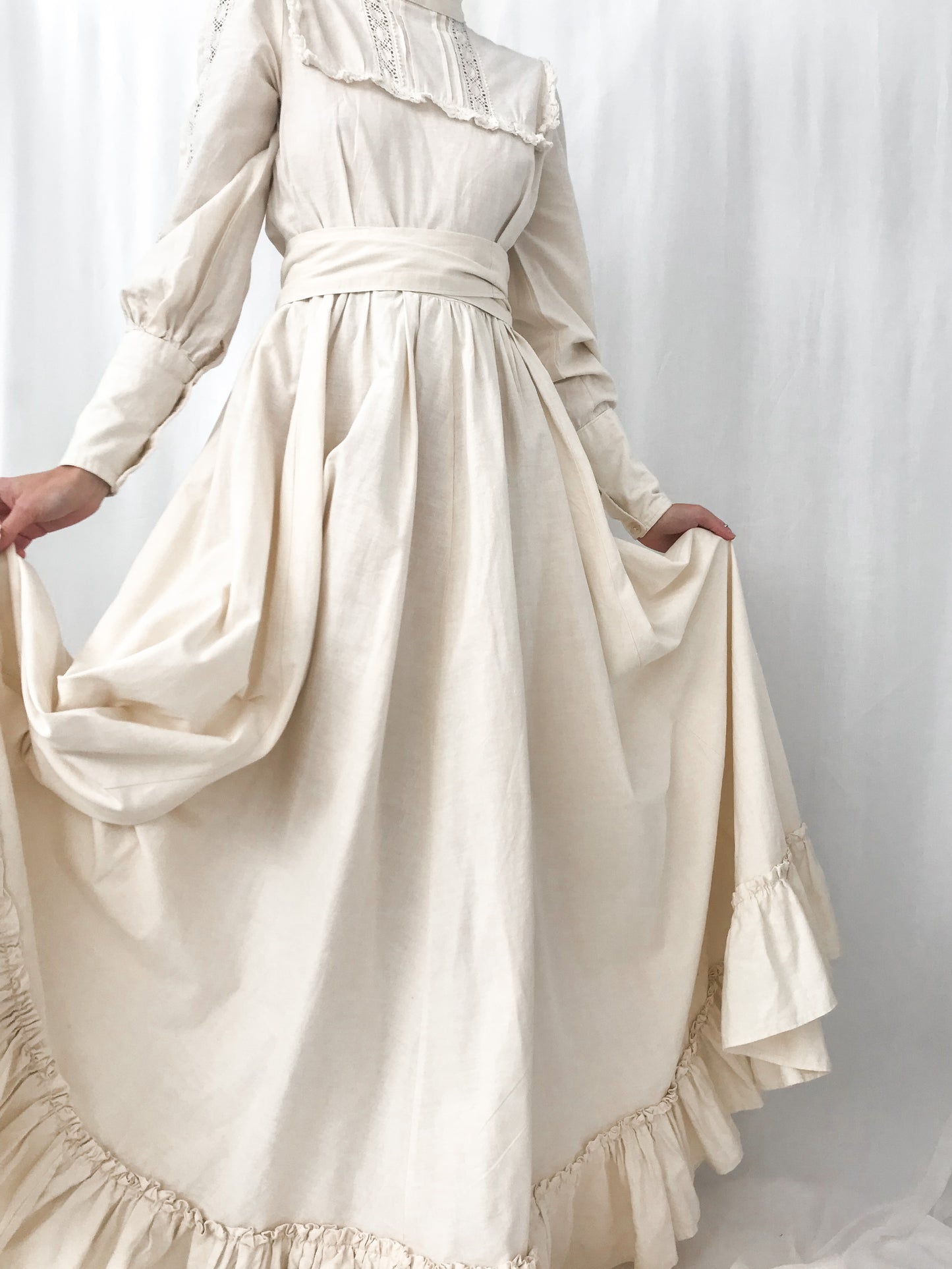 1970s Laura Ashley Victorian Style Dress