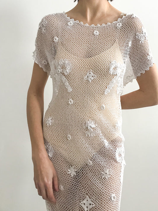 Edwardian Irish Lace Wedding Dress